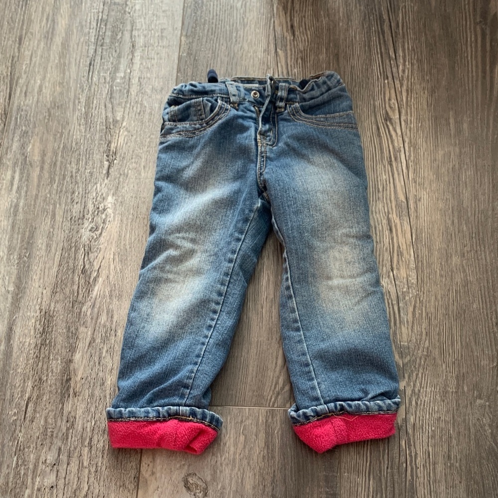 Kids‎ Blue Jeans with Pink lined